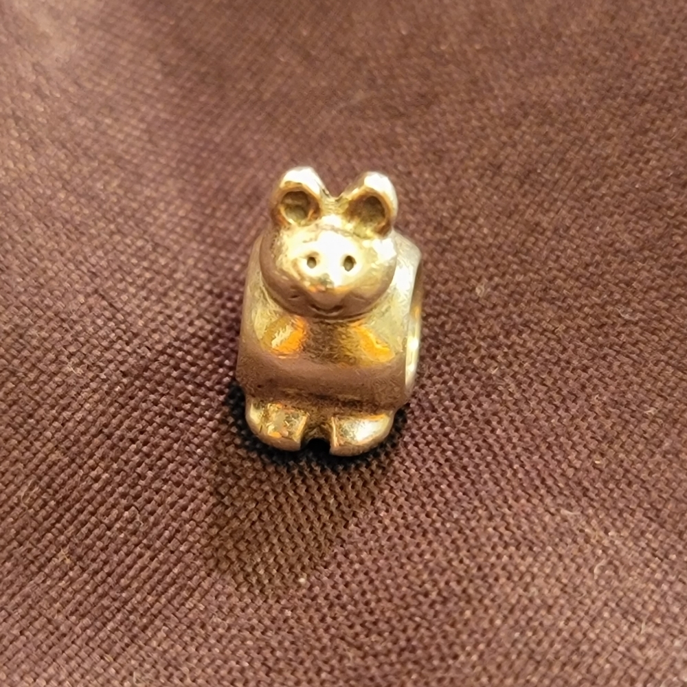 Pandora Sterling Silver Limited Edition Kitty the Cat Bead Charm Retired stamped